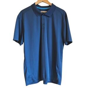 Eddie Bauer Motion Quick Dry Polo Casual Short Sleeve Shirt Navy Men's Size 2XL